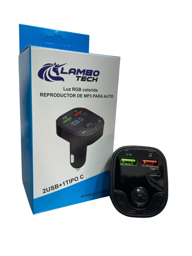 Transmisor Bluetooth Fm Mp3 Musica LamboTech Art.908