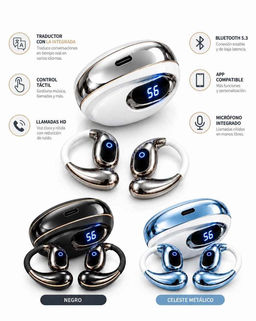 Auricular BT C/Traductor IA Art.2943